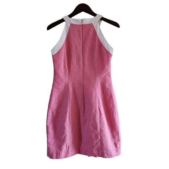 The Arden Seersucker Dress in Rose by Lauren James size small - Picture 2 of 11